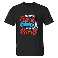 Uncovering Surprises in The City of Paris an Enchanting Gift for Travelers Men Women Navy Black Multicolor T Shirt