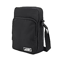 Eddie Bauer Jasper Crossbody Bag with Zippered Main Compartment and Adjustable Shoulder Strap, Black, One Size