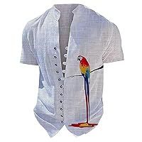 Men's Bowling Shirts Cuban Guayabera Shirts 2024 Novelty Short Sleeve Button Down Printed Shirts Hippie Shirts
