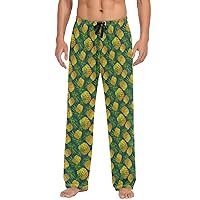 ALAZA Men's Colorful Pineapple Fruit Sleep Pajama Pant