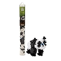 PLUS PLUS – Panda – 70 Piece, Construction Building Stem/Steam Toy, Interlocking Mini Puzzle Blocks for Kids, Mini Maker Tube