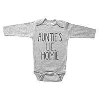 Funny Aunt Onesie, AUNTIE'S LIL' HOMIE, Aunt Gift Baby Outfit, Unisex Baby Onesie, Baby Boy, Baby Girl Apparel, Infant