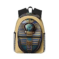 Egyptian Scarabs School Backpack For, Unisex Large Bookbag Schoolbag Casual Daypack For