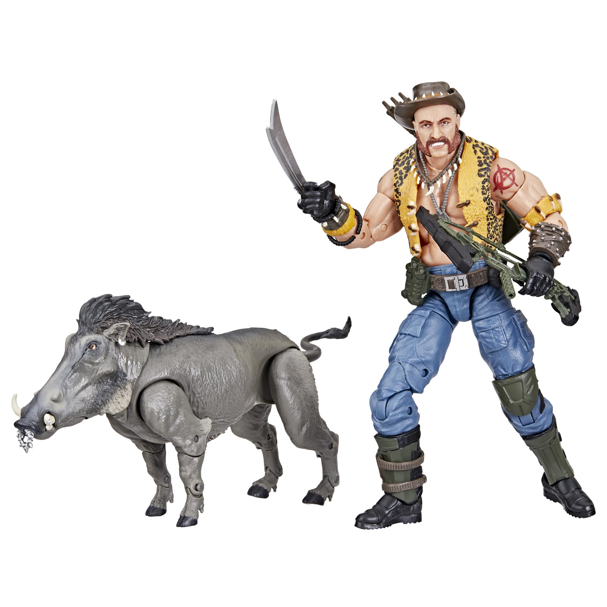 G.I. Joe Classified Series #125, Dreadnok Gnawgahyde and Pets Porkbelly & Yobbo, Collectible 6-Inch Action Figure with 16 Accessories