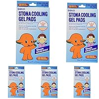 Stona Cooling Gel Pads, Soft Gel Sheets for Kids,Made in Japan,6 Count (Pack of 5)