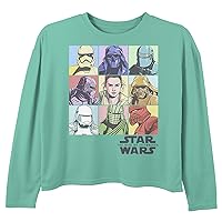 STAR WARS Rise of Skywalker Pastel Rey Boxes Girls Short Sleeve Tee Shirt