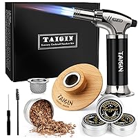 Cocktail Smoker Kit for Men -Bourbon Smoker Kit with Torch and Wood Chips for Whiskey, Old Fashioned Smoker Kit, Drink Smoker Infuser Kit Birthday for Dad Husband and Cocktail Lovers