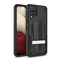 ZIZO Transform Series for Galaxy A12 Case - Rugged Dual-Layer Protection with Kickstand - Black