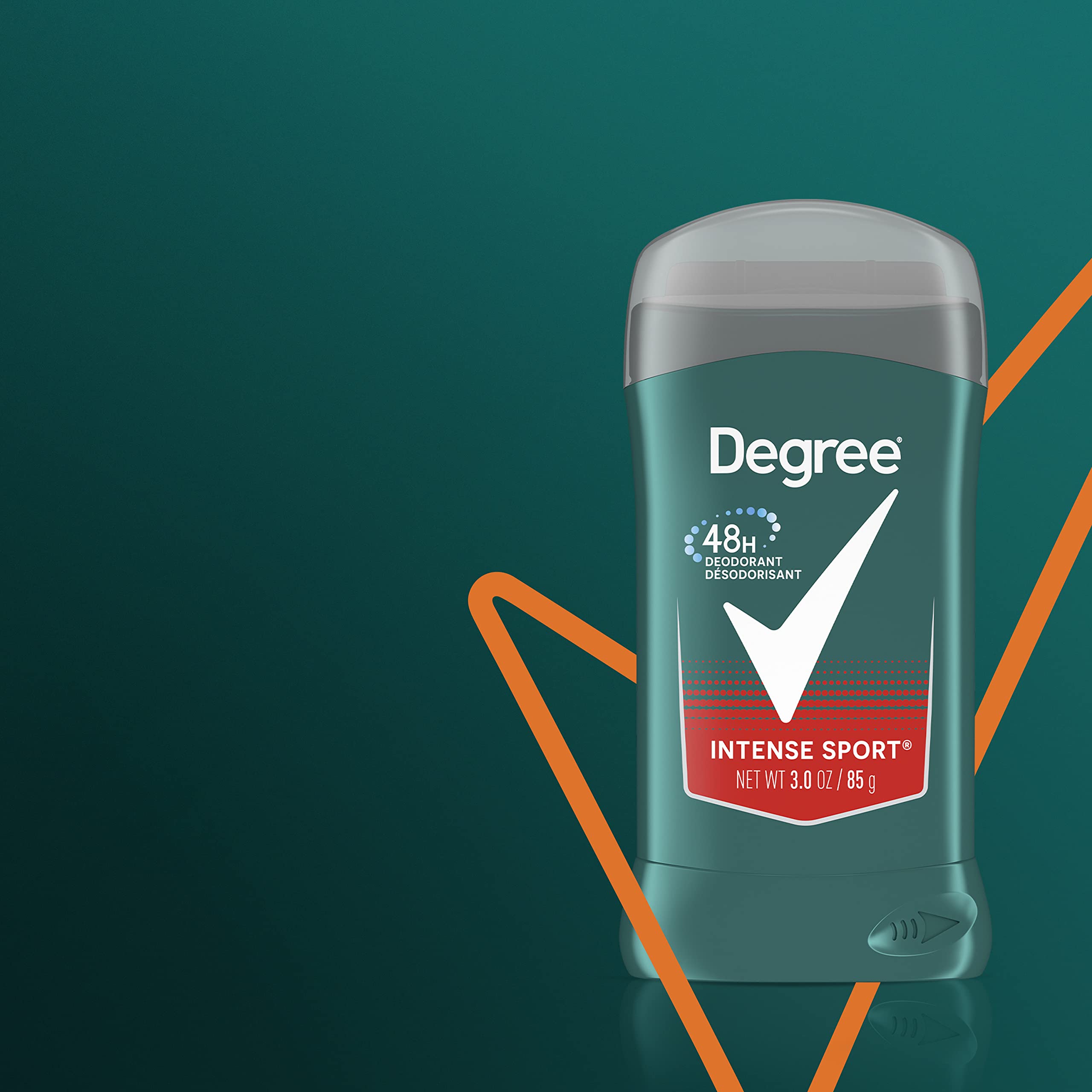 Degree Men Original Deodorant 48-Hour Odor Protection Intense Sport Deodorant For Men 3 Ounce (Pack of 6)