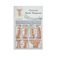 ZFASXZF Popular Science Poster on Prevention And Treatment of Cervical Spondylosis (1) Canvas Poster Bedroom Decor Office Room Decor Gift Unframe-style 08 * 12in