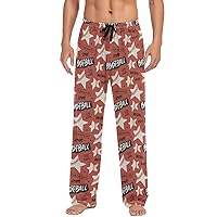 ALAZA Men's Pajama Pants Soft Long Sleep Pants Lounge Pajama Bottoms with Pockets