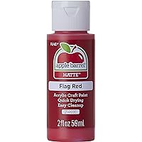 Apple Barrel Acrylic Paint in Assorted Colors, Flag Red (Pack of 3) 2 oz, 21469EA- (Pack of 3)