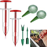 6PCS Mini Seeder,Mini Handheld Planter,Mini Sowing Seed Dispenser,Small Seed Spreader,Manual Seeder Garden Seeder Set Carrot/Lettuce/Grass/Spinach Seeds and More…