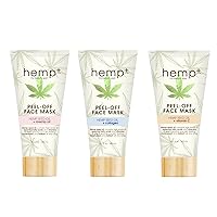 Hemp Plus Peel Off Face Mask 3 Pack Face Mask Skin Care for Women Hemp Seed Oil Infused Face Masks For Women Skin Care