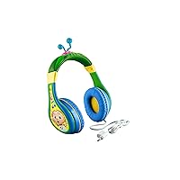 Cocomelon Headphones for Kids, Wired Headphones for School, Home or Travel, Tangle Free Toddler Headphones with Volume Control, 3.5mm Jack, Includes Headphone Splitter eKids Cocomelon Headphones for Kids, Wired Headphones for School, Home or Travel, Tangle Free Toddler Headphones with Volume Control, 3.5mm Jack, Includes Headphone Splitter
