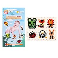 Stick-On Fever Cute Cartoon Forehead Fever Stickers Temperature Fever for Kids Baby Adults Home Supplies Fever Stickers for Children Infants
