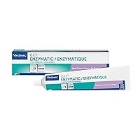 Virbac C.E.T. Enzymatic Toothpaste Eliminates Bad Breath by Removing Plaque and Tartar Buildup Best Pet Dental Care Toothpaste Beef Flavor 2.5 Oz Tube (Color Varies)