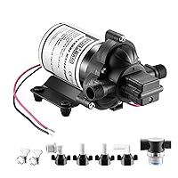 RV Pump, 12V Self-priming RV Water Pressure Pump 4.0GPM 45PSI with Pressure Switch, for RV Marine Camping Yacht Garden