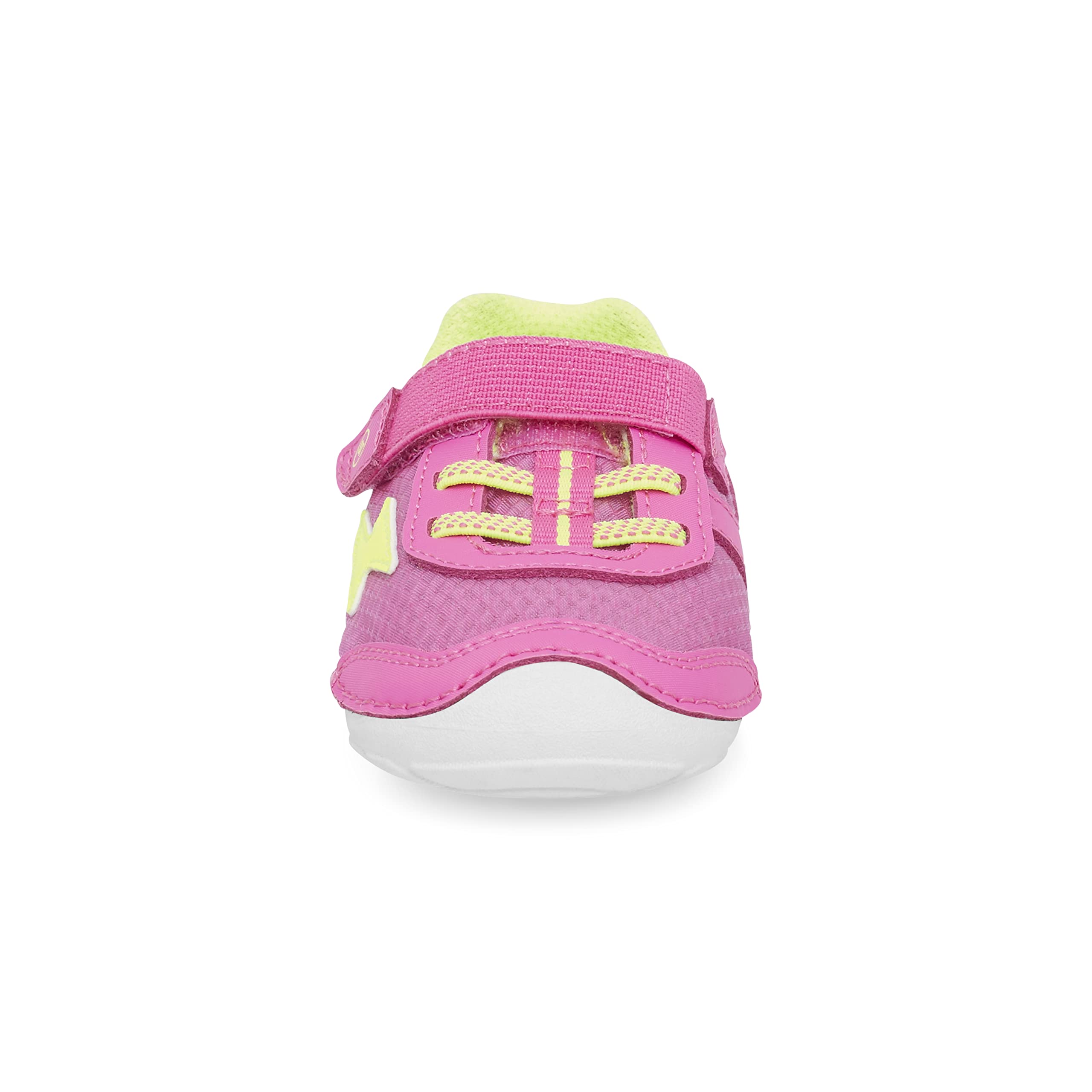 Stride Rite Baby Soft Motion Zips Runner Sneaker, Hot Pink, 5 Wide US Unisex Infant