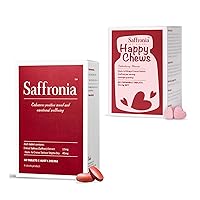 Unichi Saffron 60 Tablets and Happy Chews 60 Tablets
