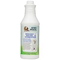Nature's Specialties Quicker Slicker Ready to Use Detangling and Conditioning Spray, Natural Choice for Professional Groomers, Helps Restore Moisture, Made in USA, 32 oz