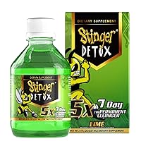 Stinger Detox 5X 7-Day Extra Strength Permanent Drink – Lime Flavor – 8 FL OZ