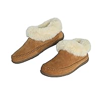 Women Boots Slipper Leather Upper Sheepskin Insole Lining Memory Foam Rubber Soles Indoor Outdoor House Slipper
