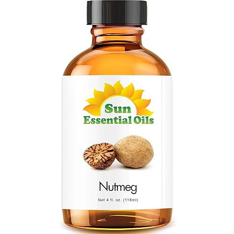 Sun Essential Oils 4oz - Nutmeg Essential Oil - 4 Fluid Ounces