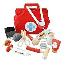 Kids Wooden Educational Pretend Play Honeybake Doctor's Medical Play Set Kit | Kids Pretend Play Role Play For Boys And Girls | 3 Year Old +, 8.66