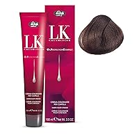 Lisap LK Oil Protection Complex Hair Color Cream, 100 ml./3.38 fl.oz. (7/0 - Medium Blonde)