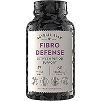 Crystal Star Fibro Defense, 60 Capsules, Black Cohosh, Breast & Uterine Health Between Periods, Gluten Free, Non-GMO