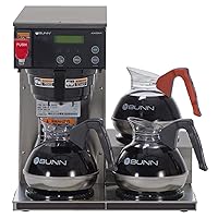 BUNN Axiom 15-3, Automatic Commercial 12-Cup Coffee Maker, 3 Lower Warmers, 38700.0002,Gray