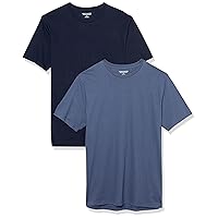 Amazon Essentials Men's Slim-Fit Short-Sleeve Crewneck T-Shirt, Pack of 2