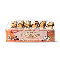 Generic Benton's Belgian Chocolate Coconut Macaroons Jumbo 7.8 oz (1 Pack Simplycomplete Bundle) Real Cocoa - Chocolatey & Soft Chewy Drizzling - Kosher - Gluten Free, Big