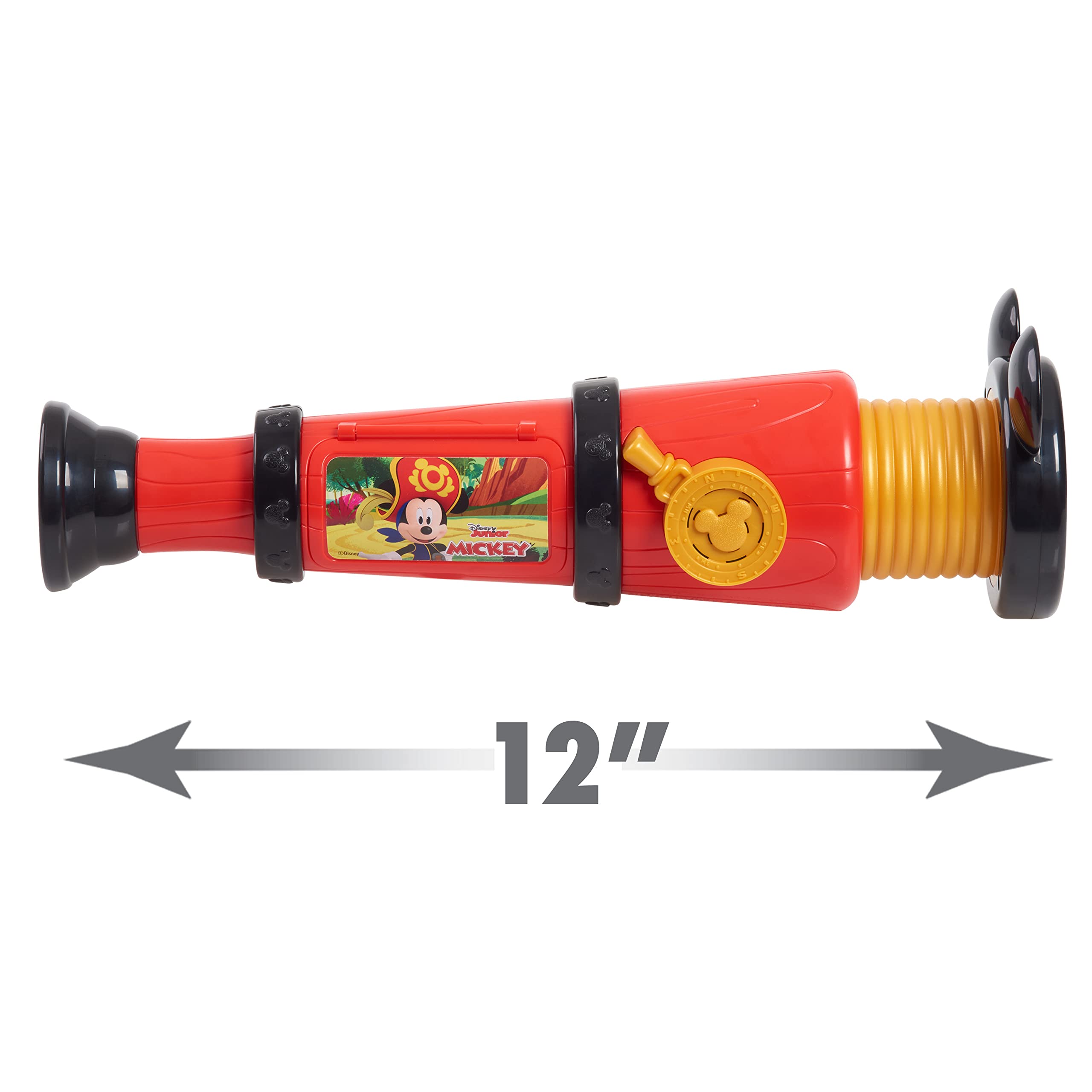 Disney Junior Mickey Mouse Adventure Spyglass With Sounds, Pirate Dress Up And Pretend Play, Officially Licensed Disney Kids Toys For Ages 3 Up