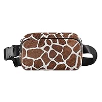 Giraffe Leopard Fanny Pack for Women Men Belt Bag Crossbody Waist Pouch Waterproof Everywhere Purse Fashion Sling Bag for Running Hiking Workout Walking Travel