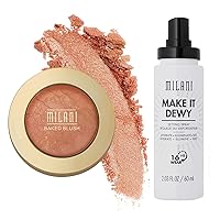 Milani Make It Dewy Setting Spray and Baked Blush Bellissimo Bronze