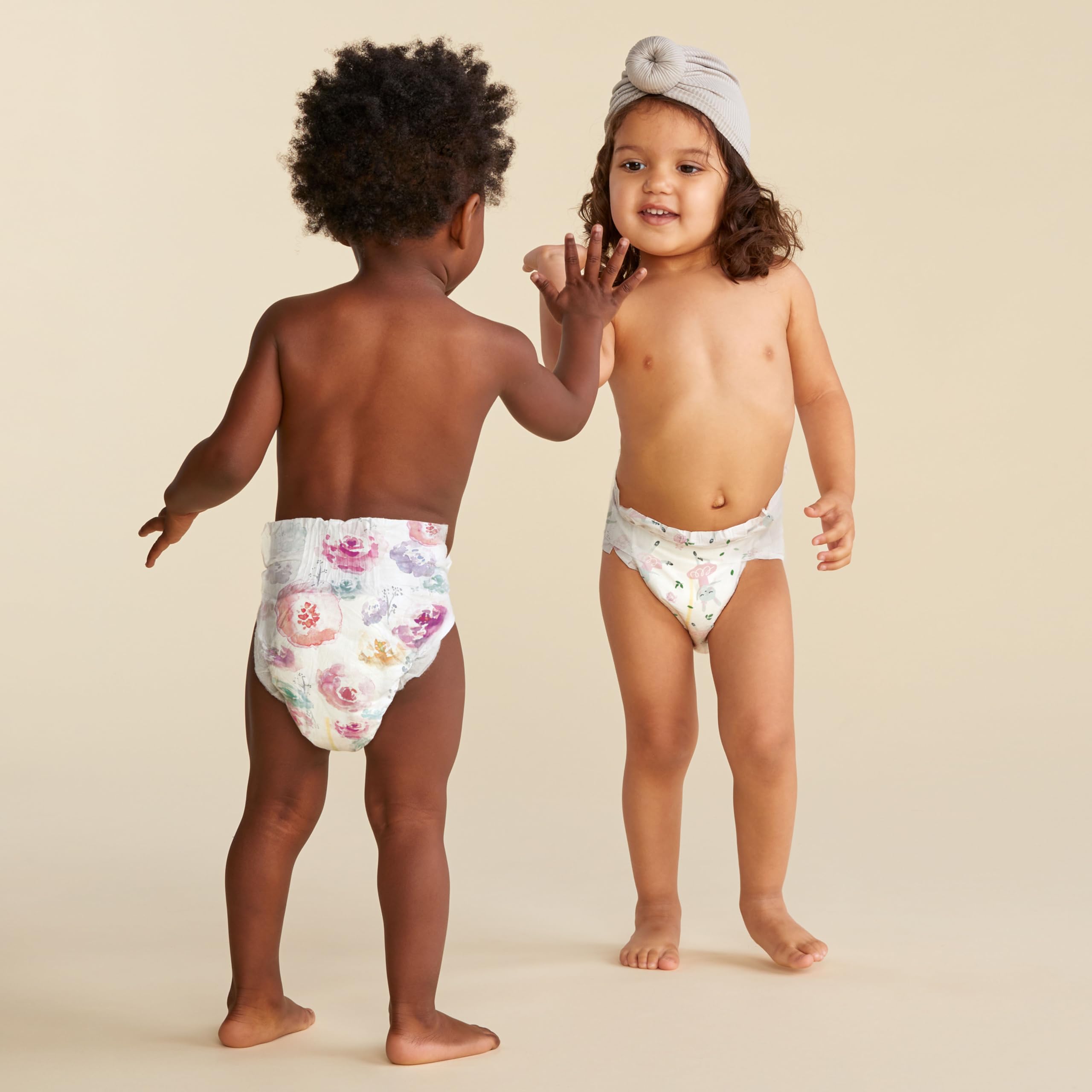 The Honest Company Clean Conscious Diapers | Plant-Based, Sustainable | Rose Blossom + Tutu Cute | Club Box, Size Newborn, 72 Count