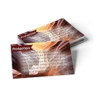 Pass It On Scripture Cards, Protection, Psalm 17:68, Pack of 25 Inspirational Bible Verse Wallet Cards for Devotional, Bible Study, & Memorization, Small Christian Greetings for Encouragement