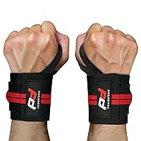  Doctor-Developed Gym Wrist Wraps/Lifting Wrist Straps for  Weightlifting, Heavy Duty Gym Straps With Thumb Loops, Wrist Wraps for  Working Out & Protection, Weight Lifting Wrist Wraps For Men & Women 