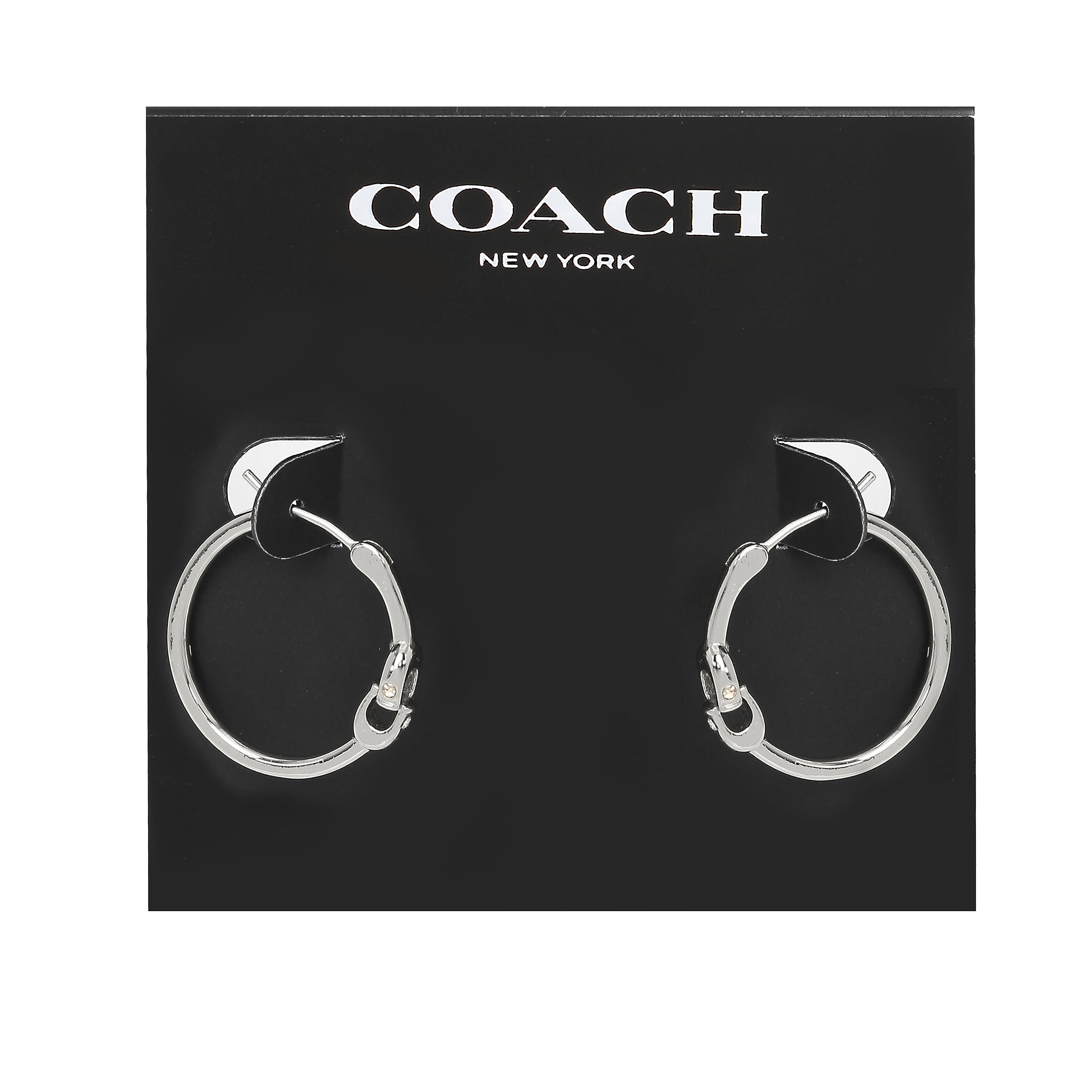 COACH Women's Signature Hoop Earrings