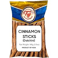 TAJ Cinnamon Stick Round, Dalchini, 3.5-Ounce