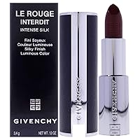 Givenchy Le Rouge Interdit Intense Silk Lipstick - N334 Grenat Volontaire for Women - 0.11 oz Lipstick