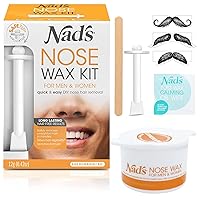 Nad's Nose Wax Kit for Men & Women - Waxing Kit for Quick & Easy Nose Hair Removal, 12g / 0.42oz