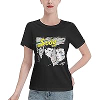 Soda Stereo Soda Stereo T Shirt Woman's Summer Tee Casual Short Sleeve T-Shirts