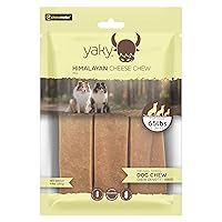 Chewmeter Yaky Himalayan Yak Cheese Dog Chews, Dog Bones for Aggressive Chewers, Healthy Dog Treats, Long Lasting, Natural, Rawhide Alternative, Grain Free, Dogs 65 lbs & Under, 3 Count (Pack of 1)