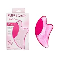 Puff Eraser, 2-in-1 Gua Sha Tool by The Original MakeUp Eraser – Gua Sha Massage and Silicone Facial Scrubber for Radiant, Youthful Skin