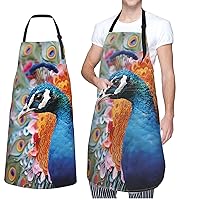 Apron for Women Men Waterpoof Aprons Sunset Over Tower Seine Adjustable Bib Work Aprons for Dishwashing