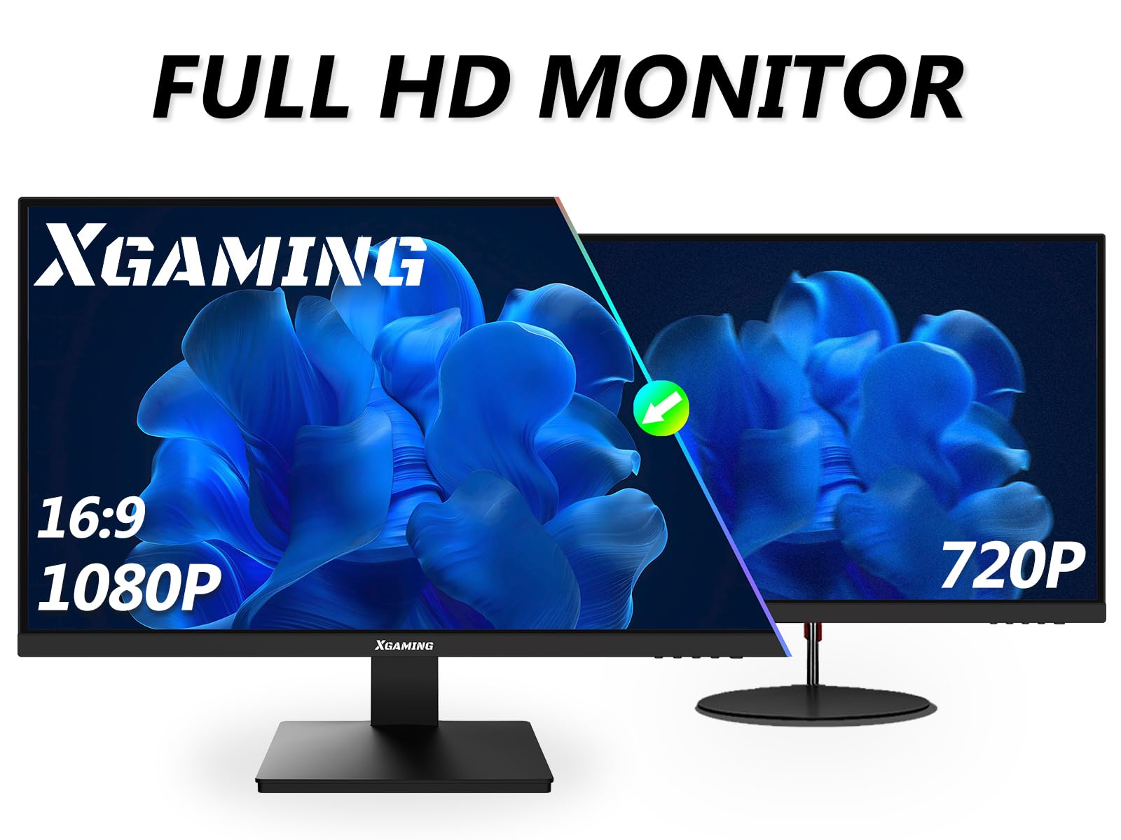 XGaming 27 Inch Computer Monitor 1080P FHD 100Hz 3ms 16:9 Wide IPS Screen,98% sRGB Eye Care Frameless PC Gaming Machine,FreeSync,HDR,Dual Speakers,HDMI VGA Display Ports,VESA Mounted,Tilt Adjustable