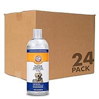 Arm & Hammer for Pets Dental Water Additive for Dogs, Tartar Control | Dog Dental Care Reduces Plaque & Tartar Buildup Without Brushing | 16 Ounces - 24 Pack, Odorless and Flavorless